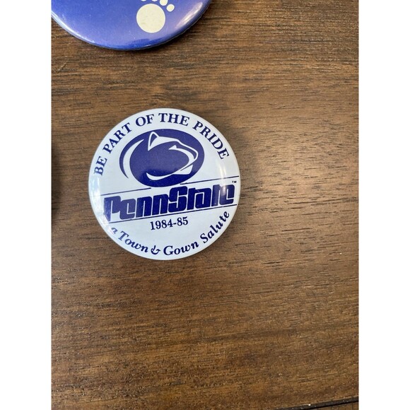 4 VTG Penn State 1986 Orange Bowl Buttons Pins vs Miami Hurricanes Champs - Picture 5 of 6